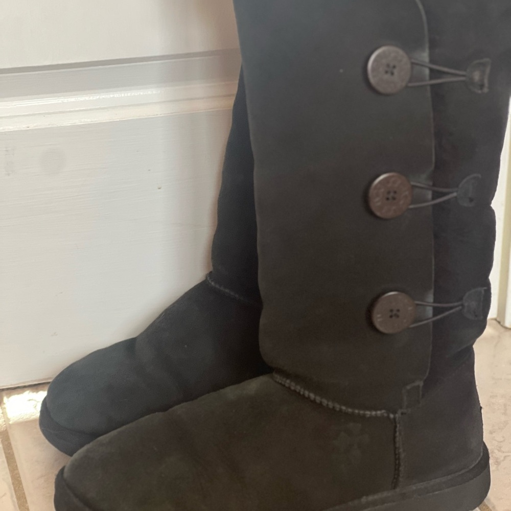 Ugg Black Button Boots - image 2